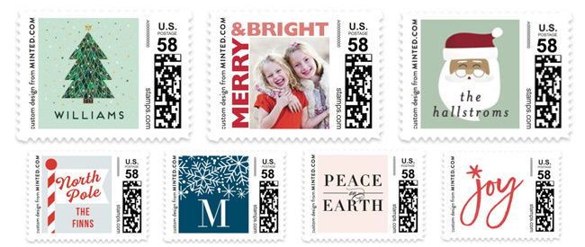 Custom Christmas Stamps