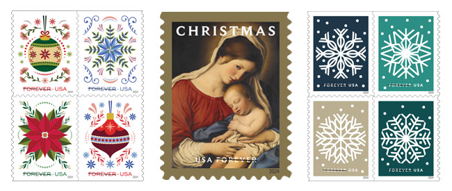 2024 USPS Christmas Stamps 2024 USPS Christmas Stamps